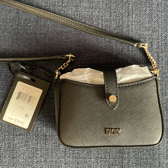 DKNY Black Micro Mini Thomasy One Size NWT - Picture 4 of 5
